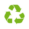 Recycle logo green vector