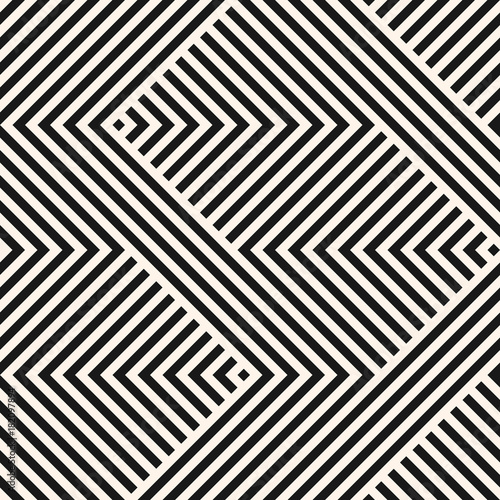 Vector Geometric Lines Pattern Abstract Graphic Striped Ornament