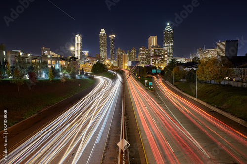 Zdjęcie XXL Upływ czasu od ruchu w centrum Atlanty