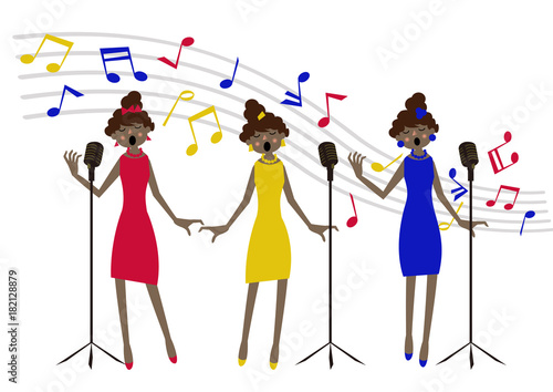 ジャズ 女性歌手 コーラス 音楽のクリップアート Stock Vector Adobe Stock ジャズ 女性歌手 コーラス 音楽のクリップアート Stock Vector Adobe Stock