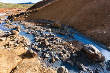 Poster - hot brook in Krysuvik area, Iceland