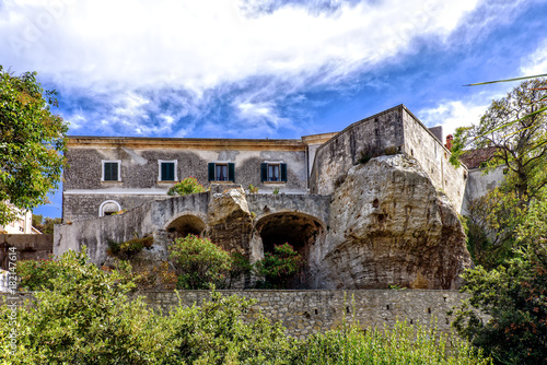 Haus Auf Felsen Sedini Gemeinde Sardinien Buy This Stock Photo