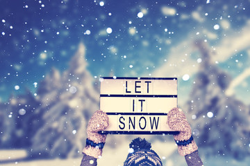 Wall Mural - let it snow