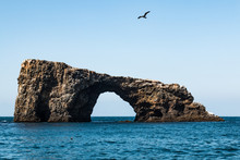Arch Rock, Natural Bridge At Anacapa Island In Channel Islands National  Park Off The Coast Of Ventura, California.
