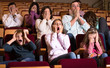 © JackF - Audience watching movie night for horror