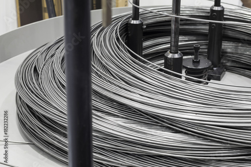 Fotomural Steel rod raw material for mass production product ; industry background