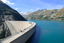 Reservoir and dam at Kölnbrein in Austria