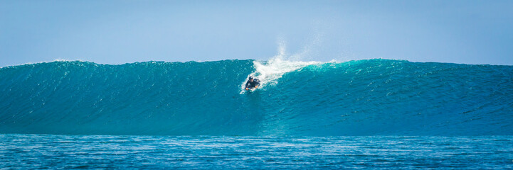 Wall Mural - Bodyboard à Tahiti