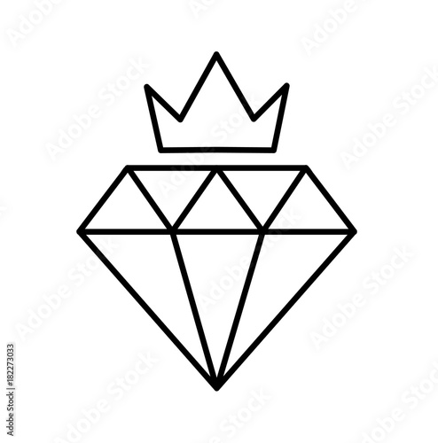 Download Crown Diamond Class Icon Line Art, a premium quality icon ...