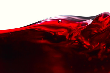 Poster - Red wine on white background