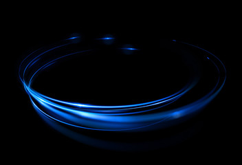 Wall Mural - Glow swirl light effect. Circular lens flare. Abstract rotational lines. Power energy .element. Luminous sci-fi. Shining neon lights cosmic abstract frame. Magic round frame. Swirl trail effect