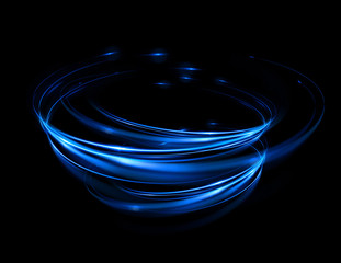 Wall Mural - Glow swirl light effect. Circular lens flare. Abstract rotational lines. Power energy .element. Luminous sci-fi. Shining neon lights cosmic abstract frame. Magic round frame. Swirl trail effect
