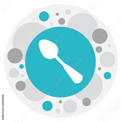 Fotografia, Obraz Vector Illustration Of Meal Symbol On Spoon Icon