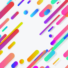 Wall Mural - Modern abstract trendy neon lines background layout