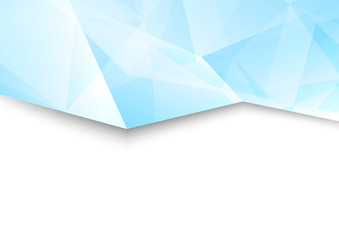 Wall Mural - white and blue geometrical pattern contemporary background template