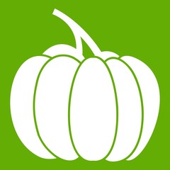 Canvas Print - Pumpkin icon green