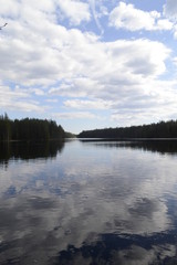 Wall Mural - Russia, canoeing tour in Karelia