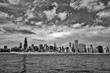 Chicago waterfront in infrared