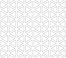 seamless pattern of triangles and hexagons