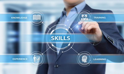 Wall Mural - skill knowledge ability business internet technology concept