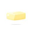 Butter vector isolated illustration