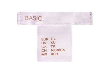 Wall Mural - Clothes label isolated