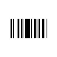 barcode. bar code for web. simple icon isolated on white background