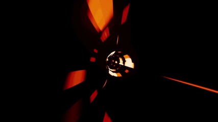 Wall Mural - Travel Through a Spaceship Tunnel