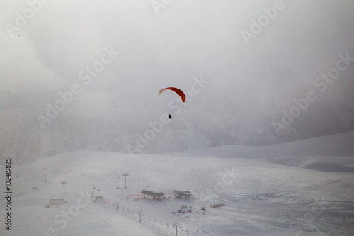 Fotografie, Obraz Caucasus Mountains, Georgia, ski resort Gudauri.
