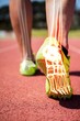 © WavebreakMediaMicro - Highlighted foot bones of jogging man