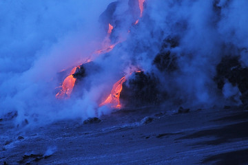 Wall Mural - Lava flows from the Kilauea volcano