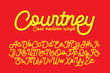Courtney cool modern script font