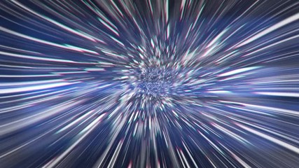 Wall Mural - Journey inside a Vortex Wormhole in Light Speed
