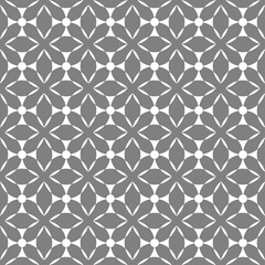 Seamless geometric pattern vector abstract background design art with ethnic ornaments and shapes grey and white