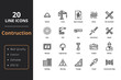 © Alexander - Construction high quality 20 thin line icons. Icons for construction and engineering