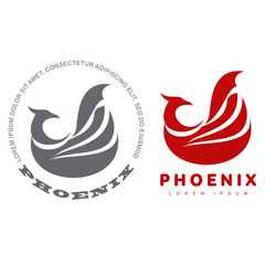 Canvas Print - Phoenix bird logo