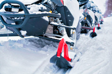 Poster - Ski of Snowmobile in winter Rovaniemi