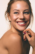 © Omar Abdelmoaty - a girl smiling with nude make up