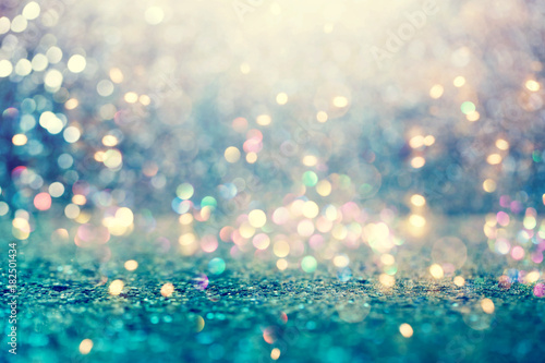 Cuadros en Lienzo Beautiful abstract shiny light and glitter background