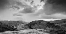 Black And White Views From Langdale In Cumbria