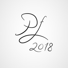 hand written pour feliciter text, happy new year