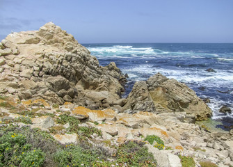 Sticker - coastal scenery in California