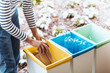 © Photographee.eu - Person disposing paper to bin