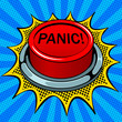 © Oleksandr Pokusai - Panic red button pop art vector illustration