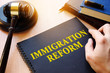 © Vitalii Vodolazskyi - Immigration reform and gavel on a desk.