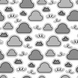 Cute Cloud Seamless Pattern Vector
