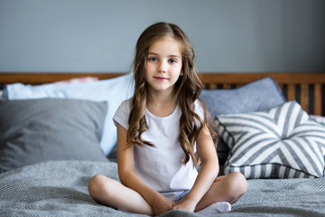 Portrait of a beautiful smiling little girl