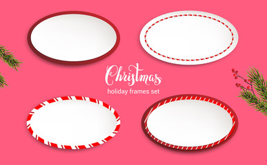 Wall Mural - holiday frames set