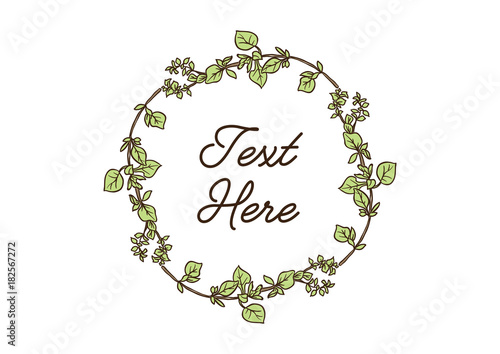 Download Circle Laurel Leaf Border - Buy this stock vector and ...
