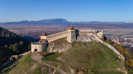 Sticker - Aerial view of Rasnov Fortress Romania